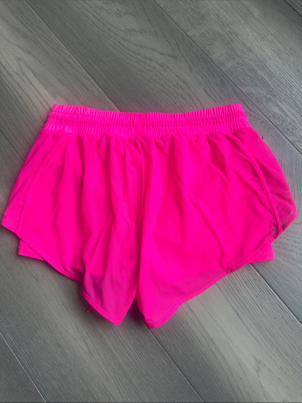 ALO Yoga Neon Hot Pink Athletic Drawstring Shorts - Picture 3 of 5